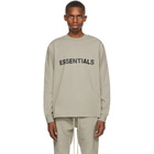 Essentials Khaki Long Sleeve T-Shirt