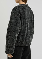 Isabel Marant étoile Abelina Velvet Devoré Bomber Jacket Grey