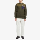 Barbour Men's x Baracuta Miller Crew Knit Jumper in Olive