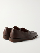 BRUNELLO CUCINELLI - Full-Grain Leather Penny Loafers - Brown