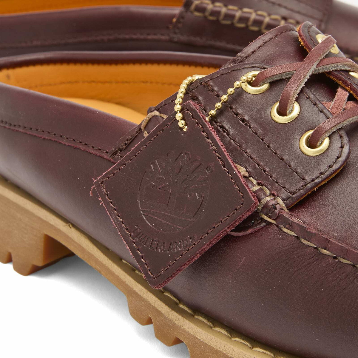Timberland Men's 3 Eye Mule in Burgundy Full Grain Timberland