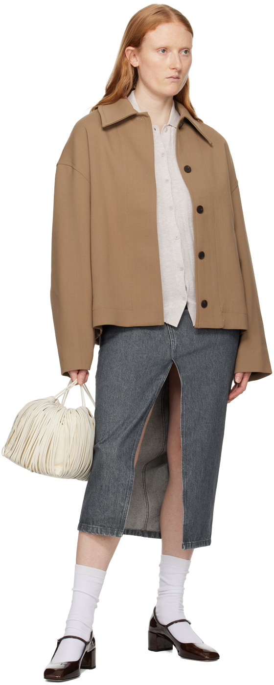 Filippa K Off-White Spread Collar Cardigan