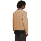 Stussy Tan Canvas Washed Work Shirt Jacket