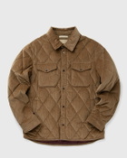 WOOLRICH CORDUROY ALASKAN SHIRT JACKET Brown Mens Overshirt