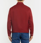 Sandro - Two-Tone Twill Zip-Up Shirt Jacket - Red