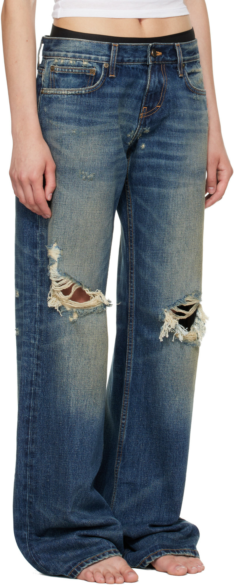 Raimundo Langlois Indigo Bootcut Jeans
