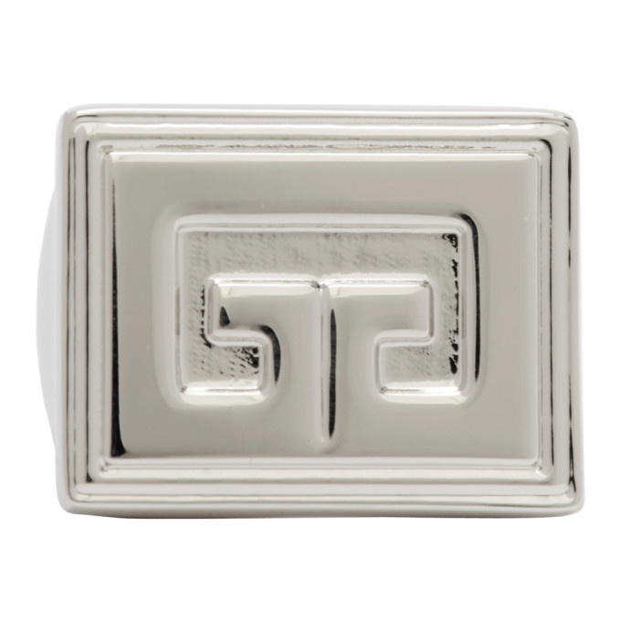 Photo: Givenchy Silver 2G Signet Ring