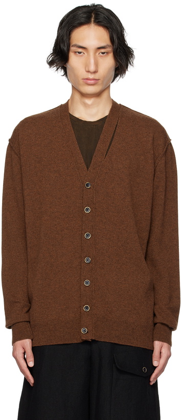 Photo: UMA WANG Brown Cutout Cardigan