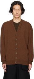 UMA WANG Brown Cutout Cardigan