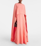 Carolina Herrera Caped crêpe gown