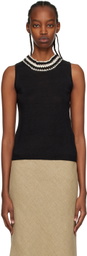 S Max Mara Black Brandy Tank Top