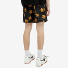 Palm Angels Men's Burning PA Monogram Swim Shorts in Black