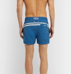 Atalaye - Roya Short-Length Striped Swim Shorts - Blue