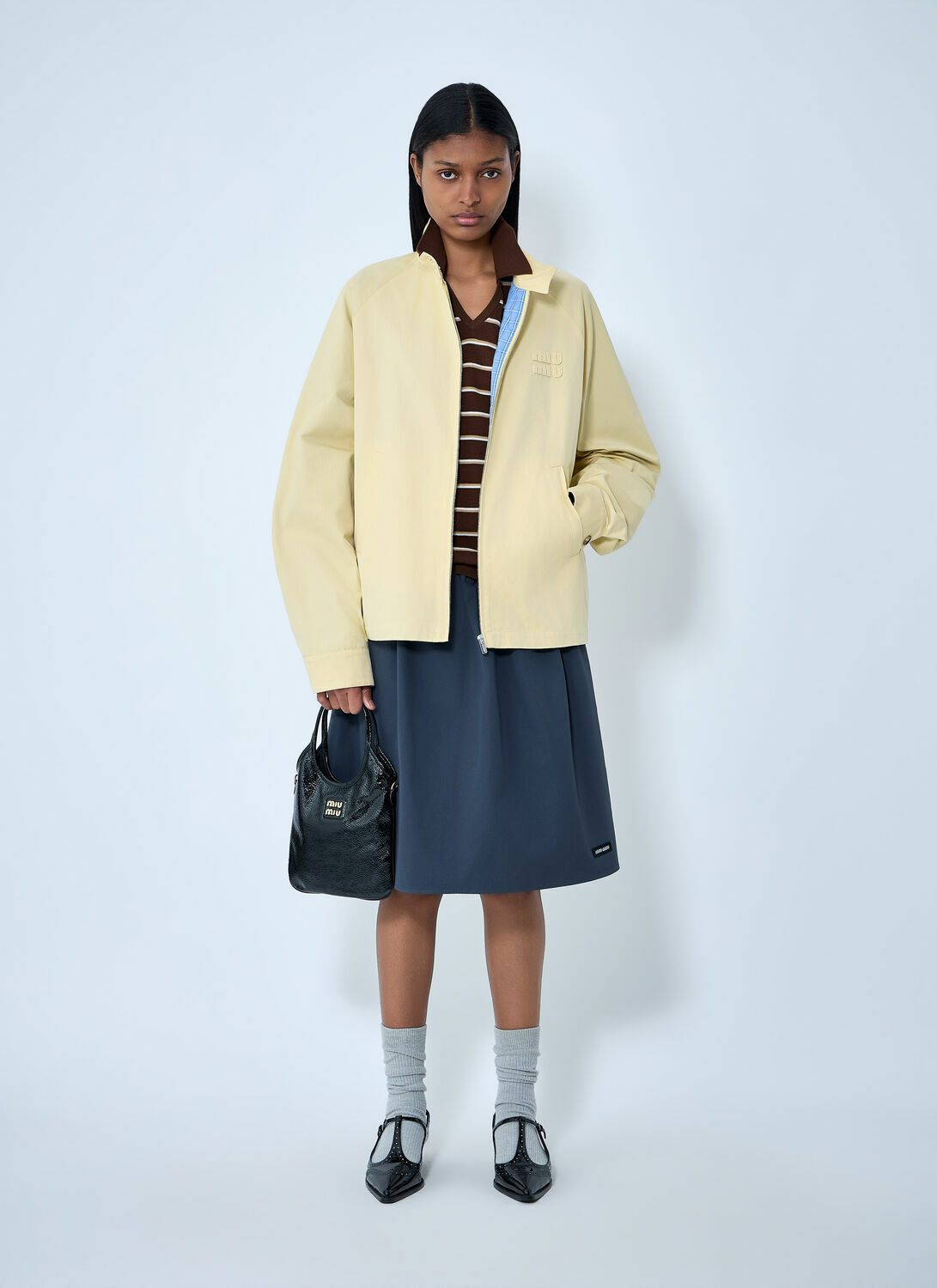 Miu Miu High-Neck Zip Jacket