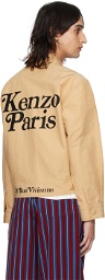 Kenzo Beige Kenzo Paris Verdy Edition Jacket