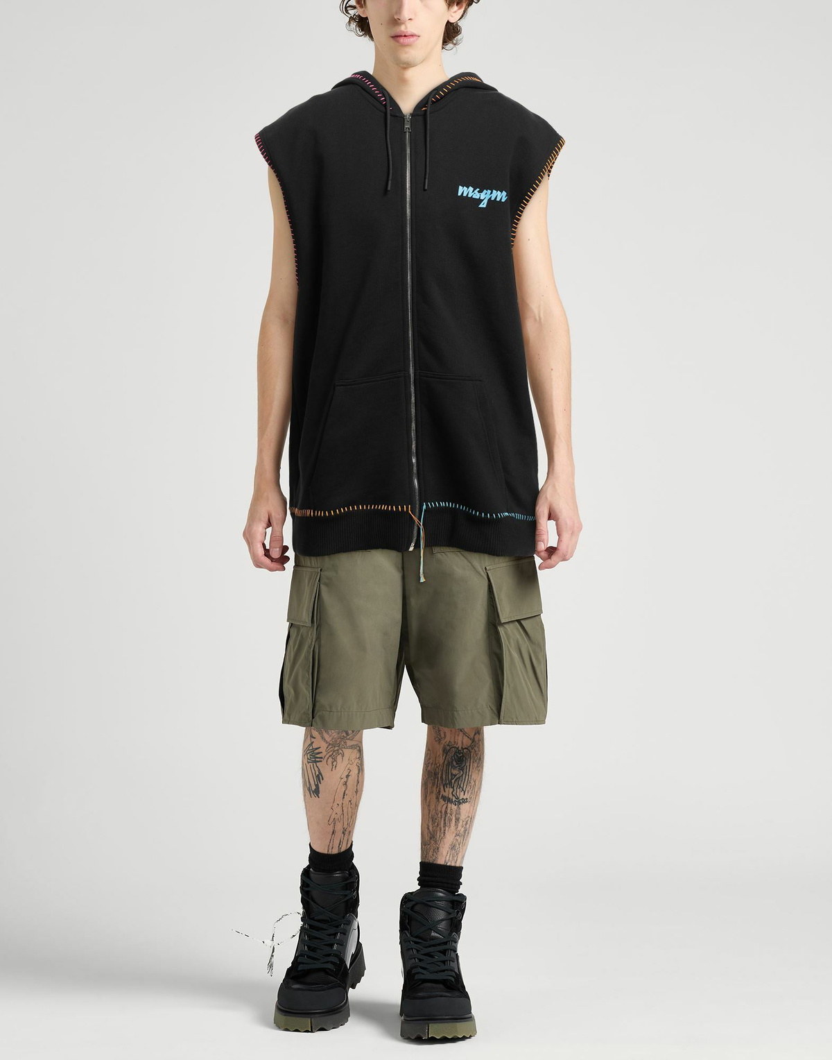Msgm Mens Sweatshirt in Black