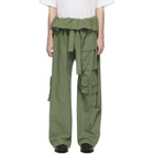 St-Henri Green Utility Wrap Cargo Pants