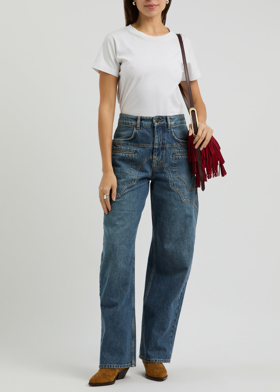 【関税&送料込】Isabel Marant Beryl Denim Jeans Isabel Marant Beryl Barrel-leg Jeans Blue Isabel Marant