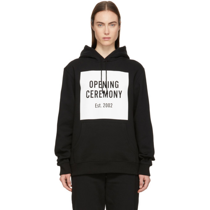 Photo: Opening Ceremony Black Box Logo Hoodie