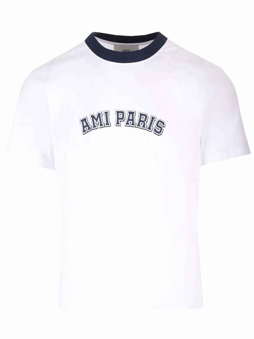 AMI Alexandre Mattiussi Black Ami Paris T-Shirt AMI