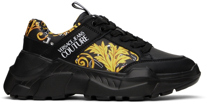 Photo: Versace Jeans Couture Black Chain Couture Speedtrack Sneakers