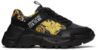 Versace Jeans Couture Black Chain Couture Speedtrack Sneakers