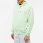 Stone Island Men's Marina Plated Dyed Popover Hoody in Light Green