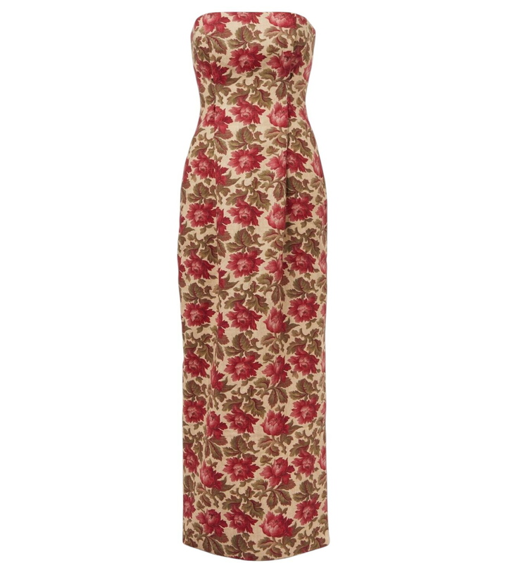 Photo: Posse Rosalie floral linen bustier dress