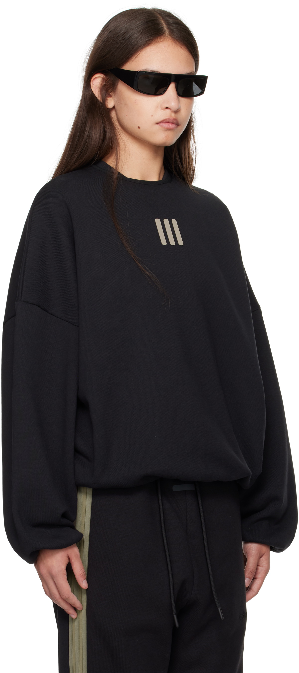 Fear of God Athletics Black adidas Originals Edition Heavy Fleece Sweatshirt