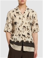 NANUSHKA - Embroidered Viscose S/s Shirt