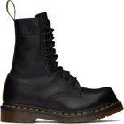 MM6 Maison Margiela Black Dr. Martens Edition 10 Eye Twisted and Reimagined 85 LAS Boots