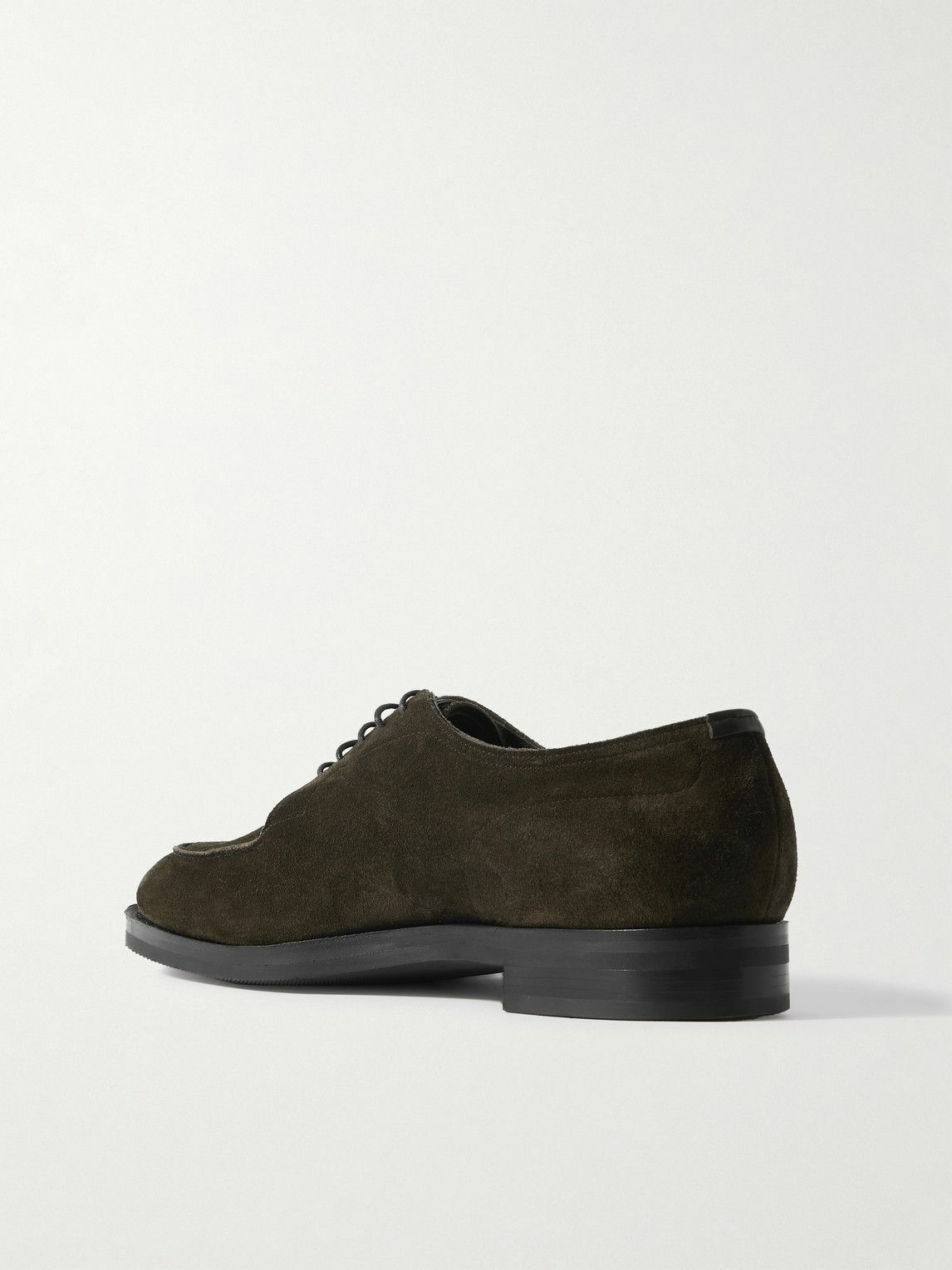 Edward Green - Dover Suede Derby Shoes - Green