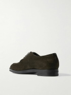 Edward Green - Dover Suede Derby Shoes - Green