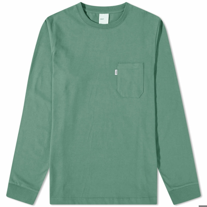 Photo: Adsum Men's Long Sleeve Pocket T-Shirt in Oakland Green