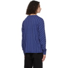 Eckhaus Latta Blue Lapped Long Sleeve T-Shirt