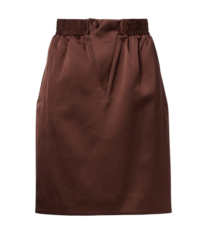 Photo: Jacques Wei Satin pencil skirt
