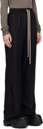 Rick Owens Black Temple Dietrich Drawstring Lounge Pants