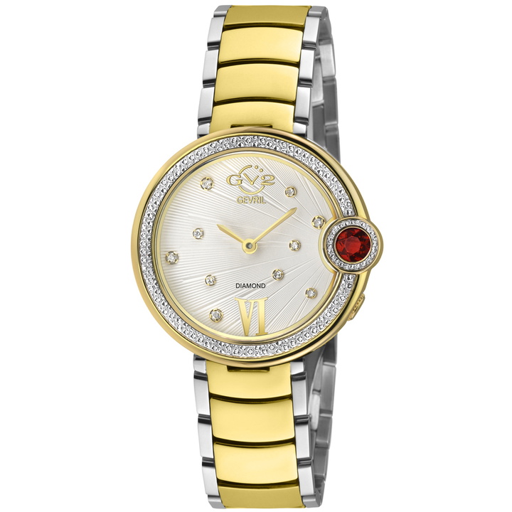 Photo: GV2 by Gevril Perugia Quartz White Dial Ladies Watch 14703B
