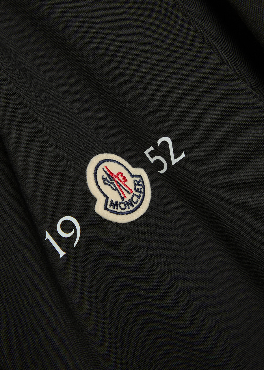 Moncler Logo Stretch-cotton T-shirt Black