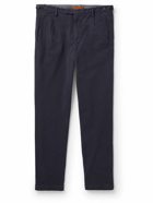 Barena - Straight-Leg Cotton-Blend Twill Trousers - Blue