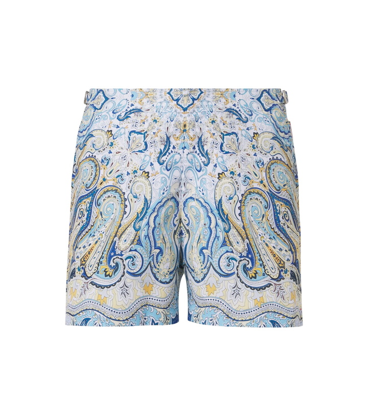 Photo: Orlebar Brown Bulldog printed swim trunks
