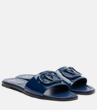 Valentino Garavani VLogo patent leather slides