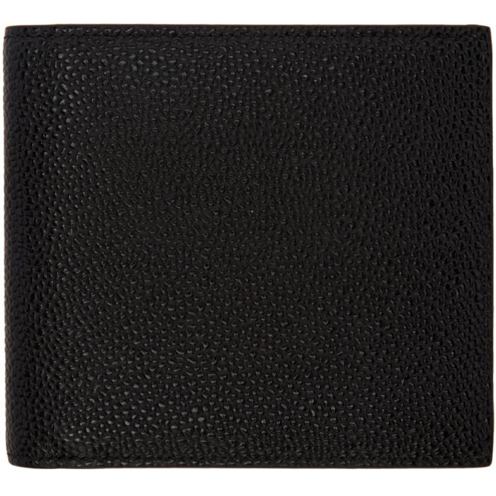Photo: Thom Browne Black Leather Bifold Wallet