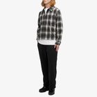Awake NY Men's Brushed Flannel Shirt Jacket in Green Multi