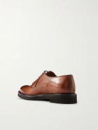 Mr P. - Leather Derby Shoes - Brown