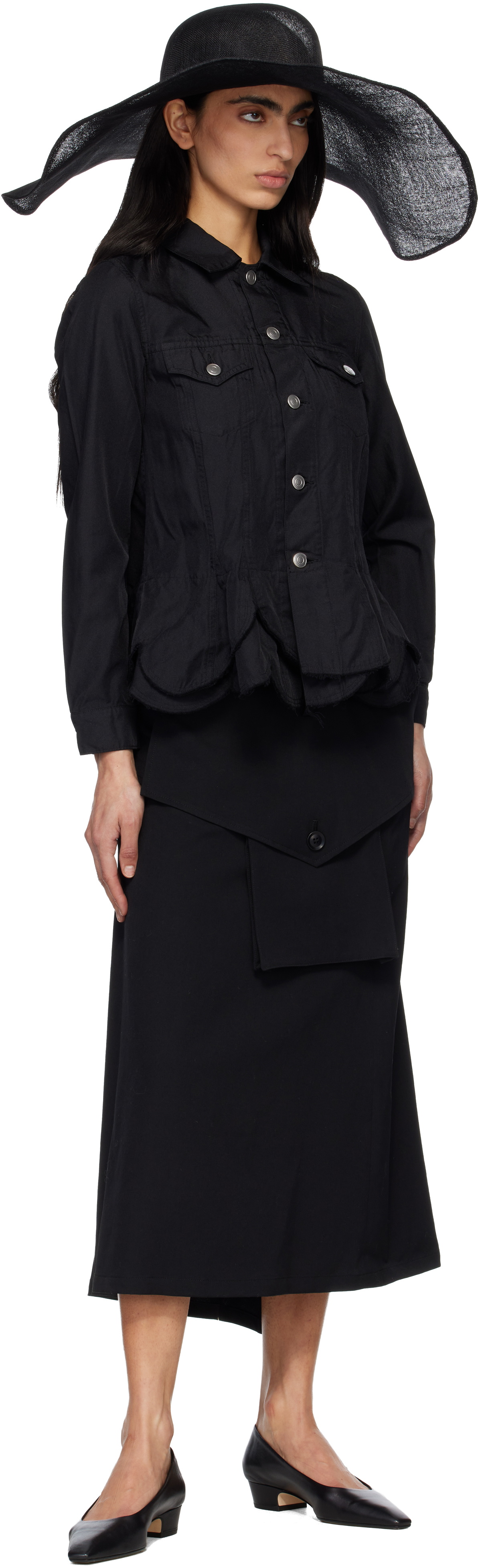 Comme des Garçons Comme des Garçons Black Polyester Twill Garment Dyed Jacket