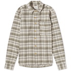 Foret Men's Buzz Check Overshirt in Khaki Check