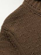 Bottega Veneta - Wool and Cashmere-Blend Hooded Rollneck Sweater - Brown