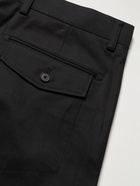 Craig Green - Cropped Slim-Fit Tapered Cotton-Blend Twill Trousers - Black