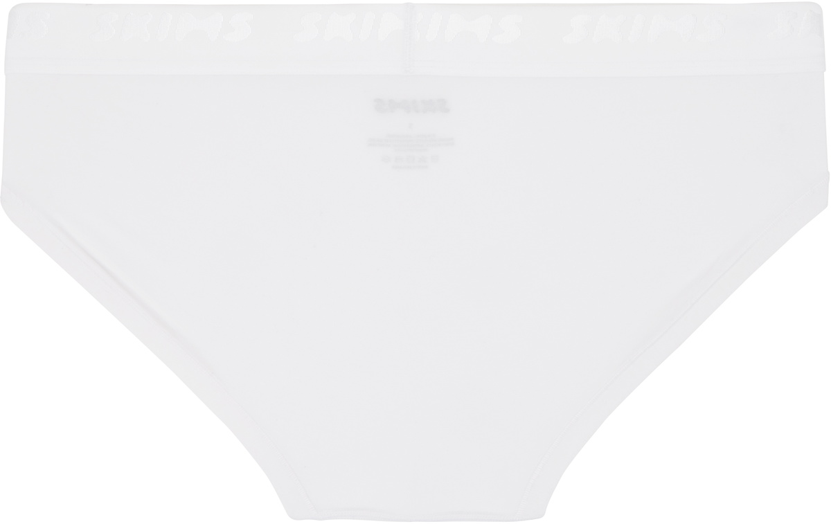 SKIMS Three-Pack White SKIMS Stretch Briefs